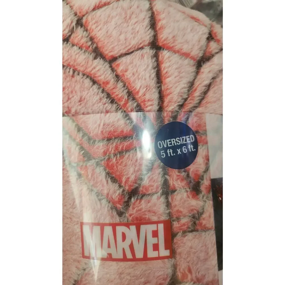 Large Oversized Super Soft Plush Throw Blanket 60x72 NWT Spider-Man Marvel